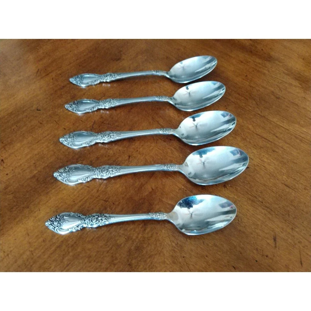 Mixed Lot 5x Oneida Wordsworth Table Soup Spoon 6.8